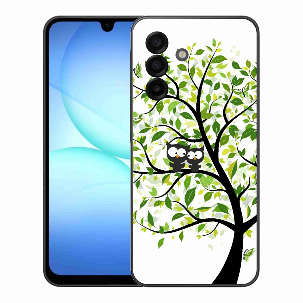 Gél borítás mmCase Samsung Galaxy A17 5G - baglyok a fán - Samsung Galaxy A17 5G számára