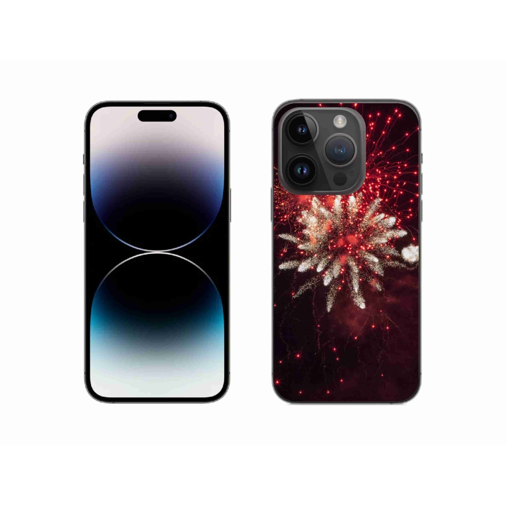 Zselés borítás mmCase iPhone 14 Pro készülékhez - tűzijátékok
