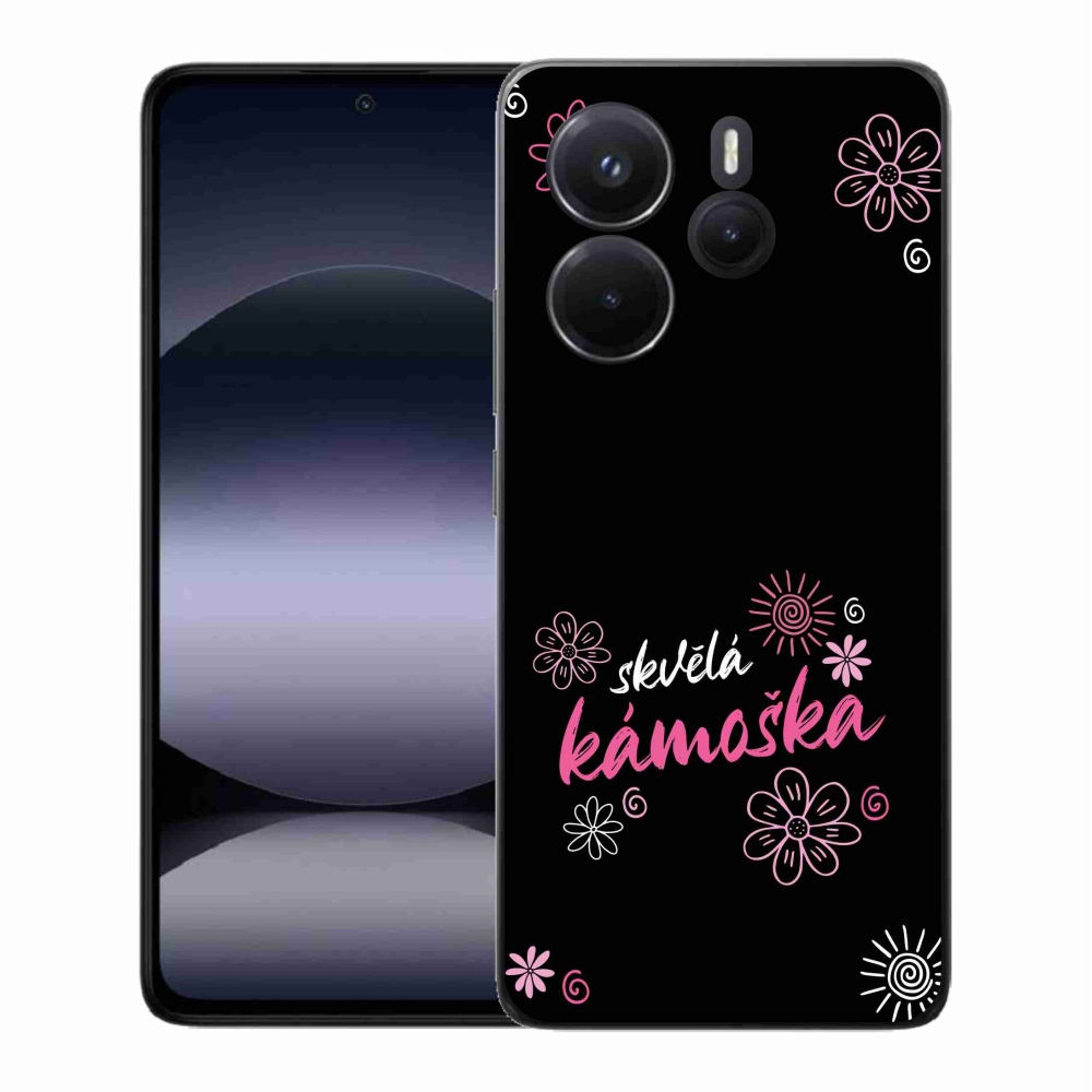 Gél borító mmCase a Xiaomi Redmi Note 14-hez - nagyszerű haver fekete háttérrel