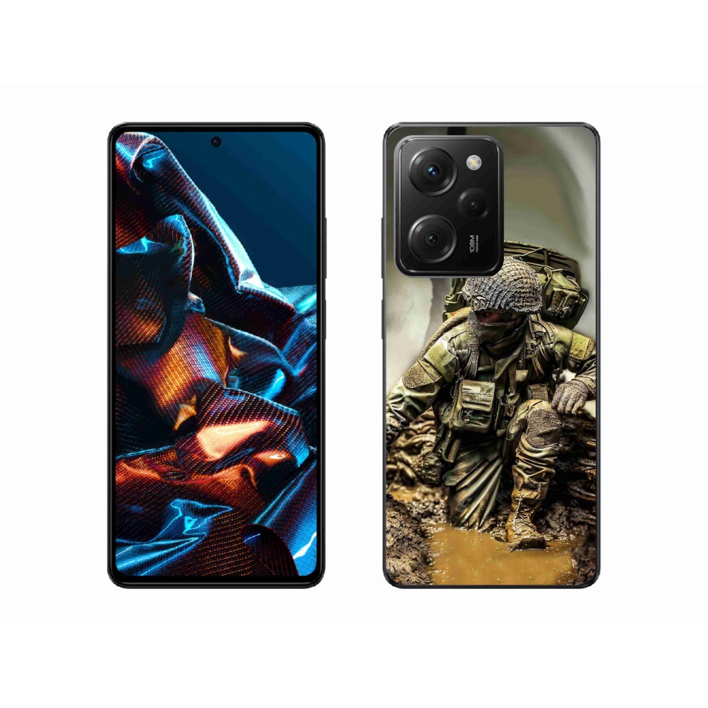 Gél borítás mmCase a Xiaomi Poco X5 Pro 5G-hez - katona