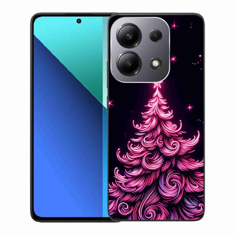 Gél borítás mmCase a Xiaomi Redmi Note 13-hoz - neon karácsonyfa 2