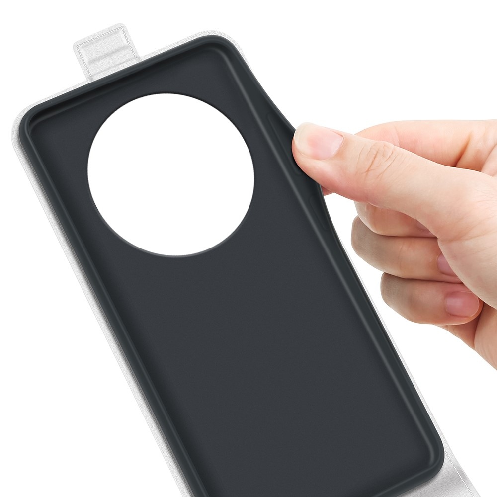 Függőleges könyvtáska Xiaomi Redmi 14C/Poco C75-hez - fehér