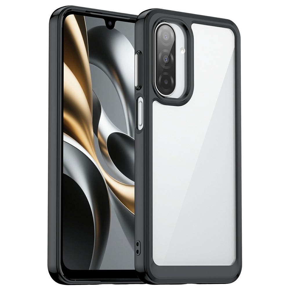 Gél tok rögzített hátlappal Samsung Galaxy A17 5G készülékhez - fekete