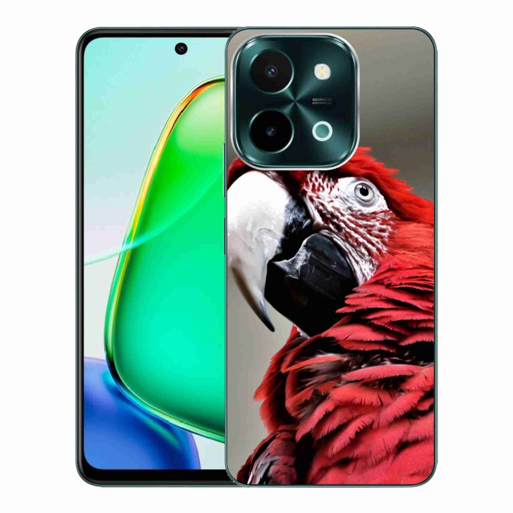 Gél tok mmCase a Vivo Y28-hoz - papagáj ara piros