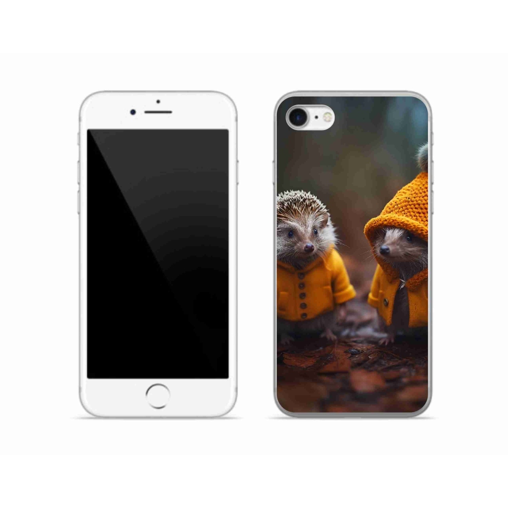 Zselés borítás mmCase iPhone SE (2020) - sündisznók