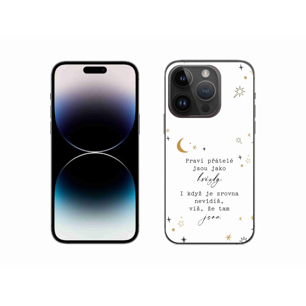 Zselés borítás mmCase iPhone 14 Pro 6.1 - idézem 6 fehér háttér