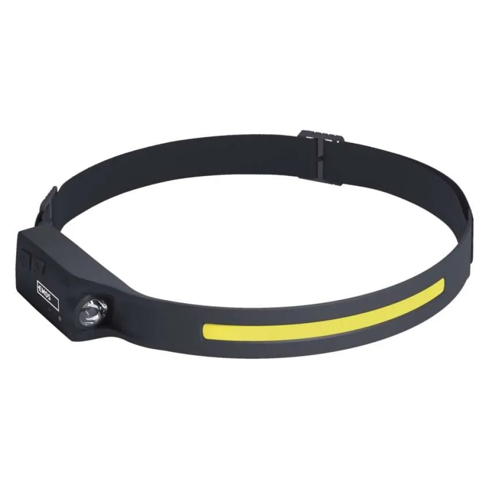 COB LED újratölthető fejlámpa P3541, 380 lm, 30 m, Li-Pol 1200 mAh