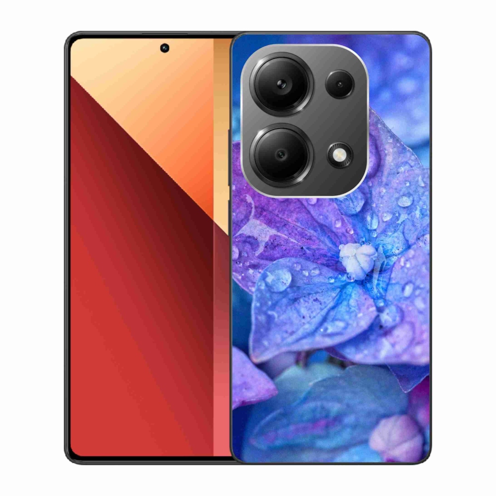 Gél borítás mmCase a Xiaomi Redmi Note 13 Pro 4G/Poco M6 Pro számára - lila virág