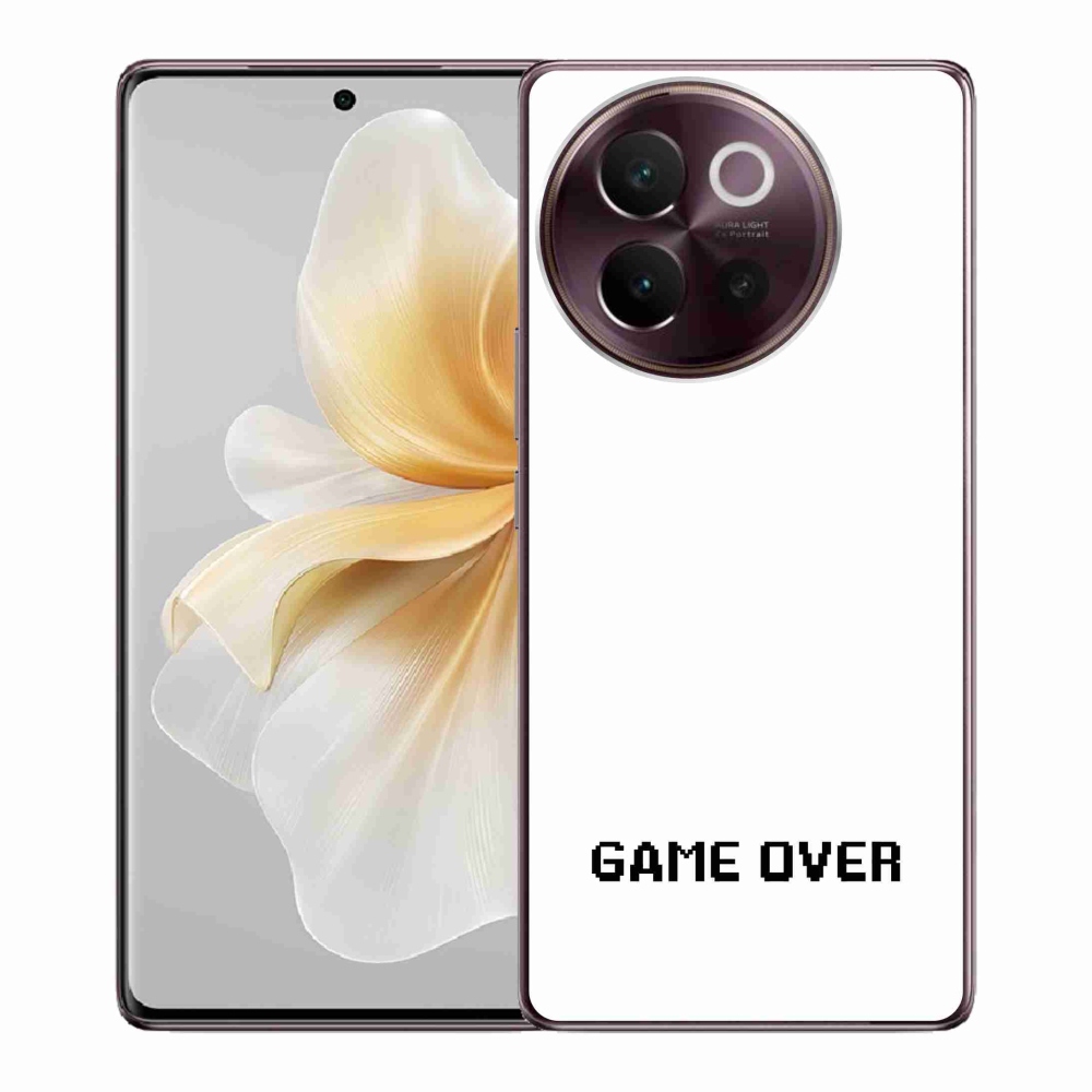Gél borítás mmCase a Vivo V40 Lite 5G-n - játék fehér háttérrel