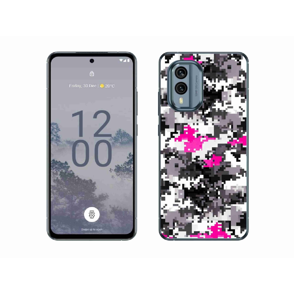Zselés borítás mmCase a Nokia X30 5G készülékhez - terepszínű minta 4