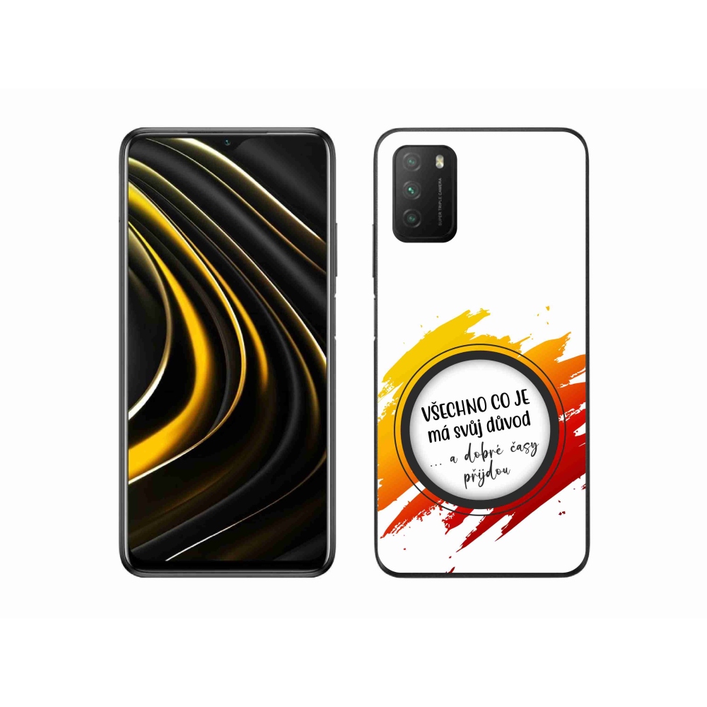 Gél borítás mmCase a Xiaomi Poco M3-hoz - idézem 3 fehér háttér