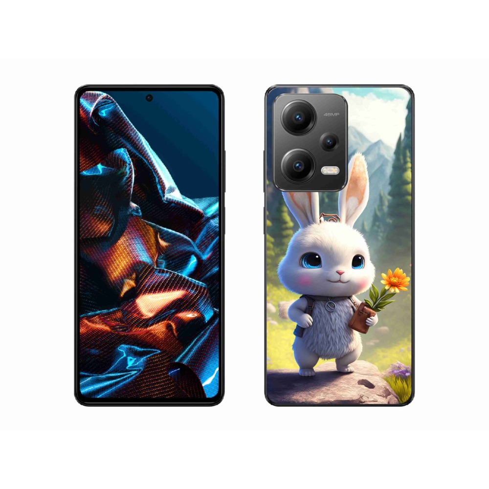 Gél borítás mmCase a Xiaomi Redmi Note 12 Pro 5G számára - aranyos nyuszi