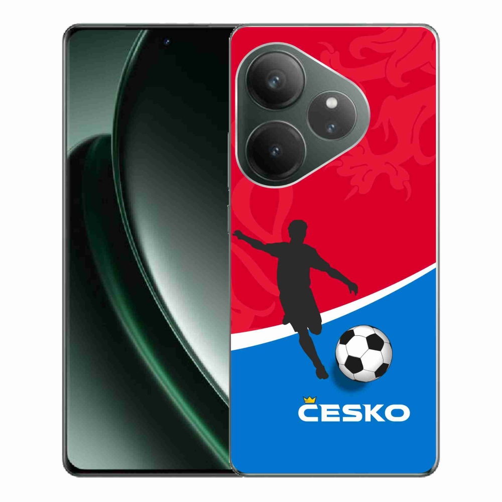 Gél borítás mmCase a Realme GT 6 5G/GT 6T 5G számára - foci Csehország