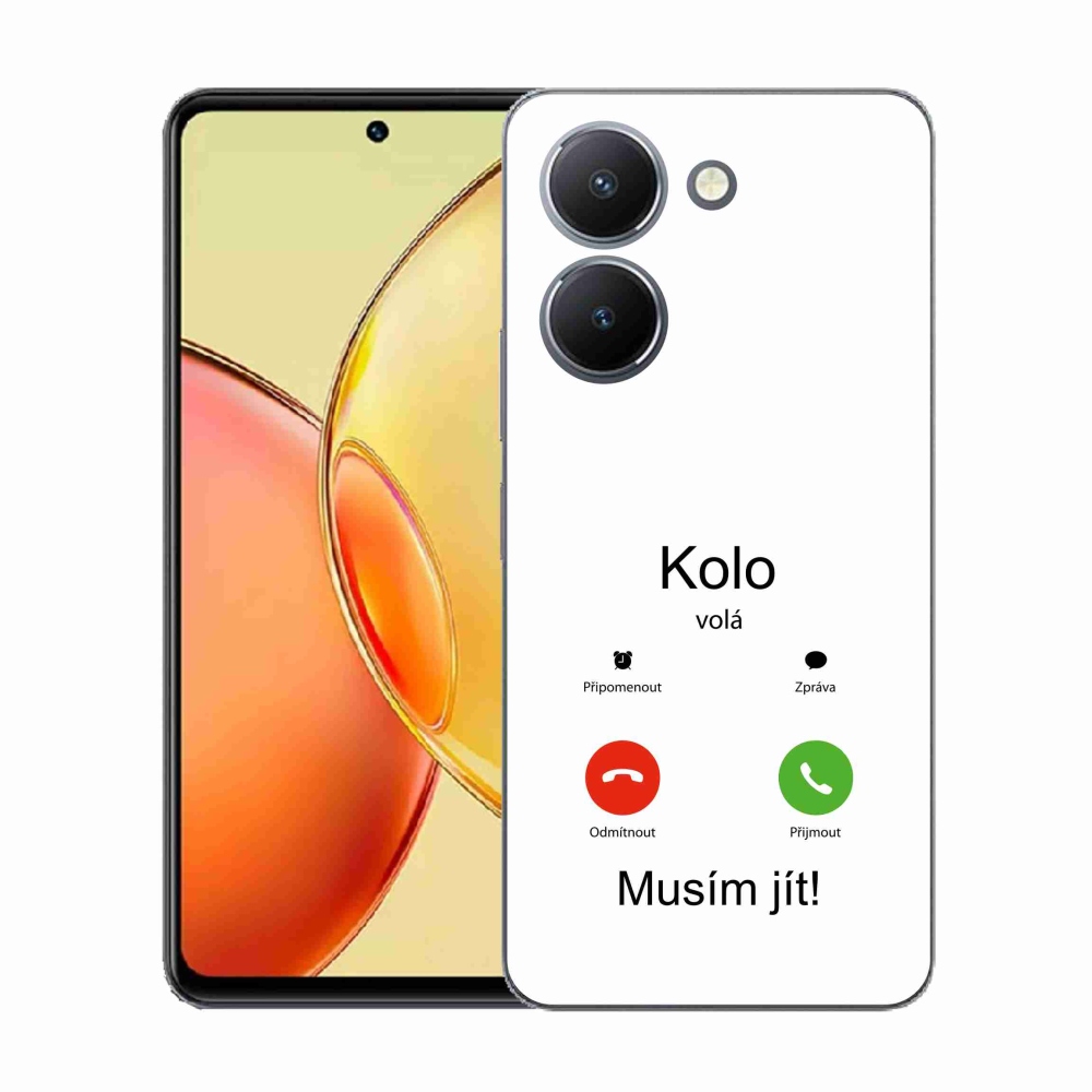 Gélburkolat mmCase a Vivo Y36-on - a kerék fehér hátteret hív a kerékhez