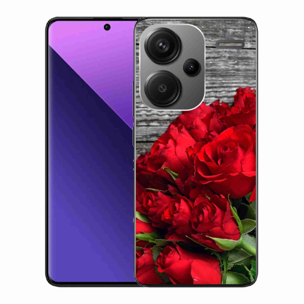 Gél borítás mmCase a Xiaomi Redmi Note 13 Pro+ 5G számára - piros rózsa