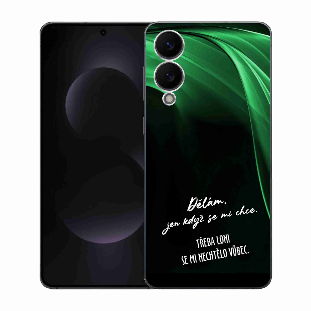 Gél borító mmCase Samsung Galaxy S25 Edge készülékhez - vicces szöveg 12 fekete háttér