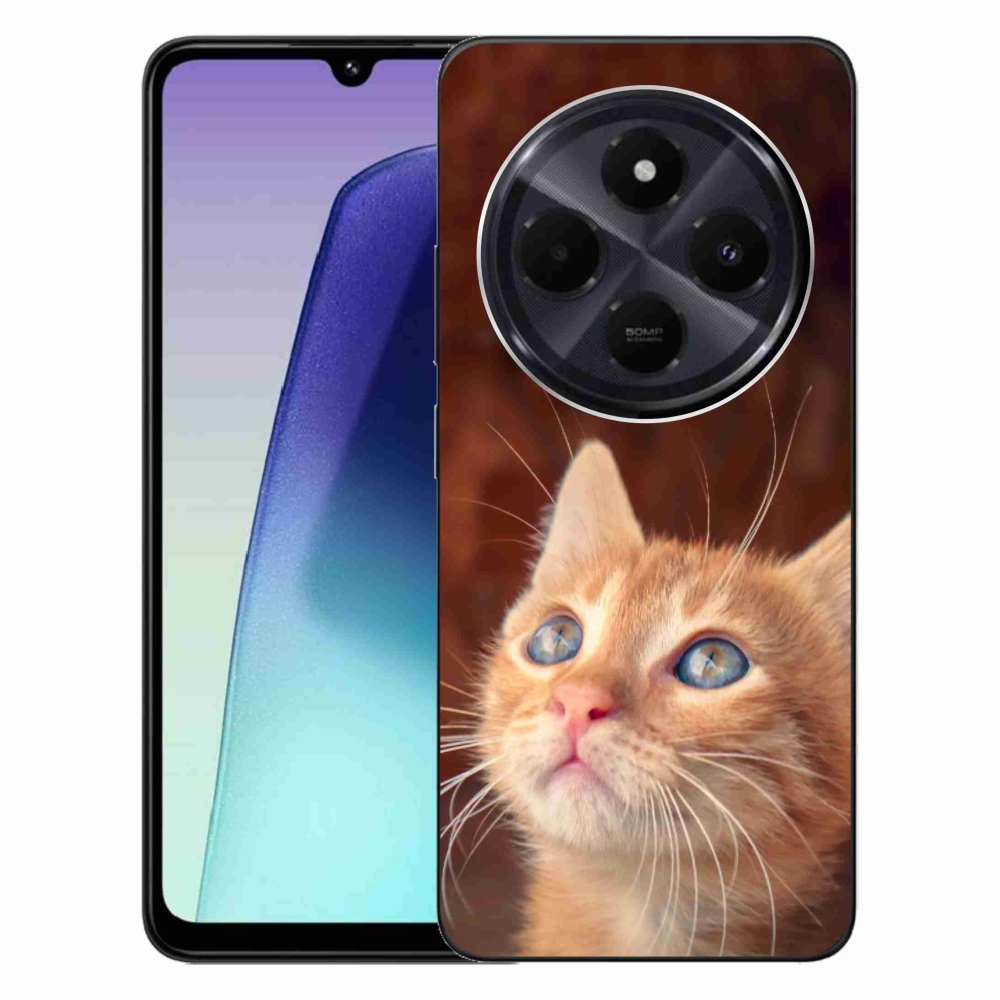 Gél borító mmCase a Xiaomi Redmi 14C/Poco C75-hez - pillangó és cica