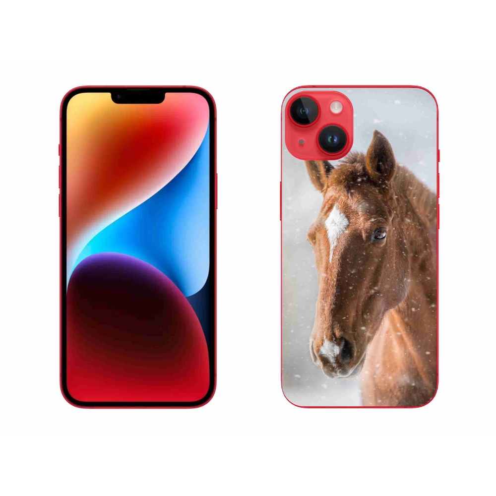 Zselés borítás mmCase iPhone 14 Plus készülékhez - barna ló 2