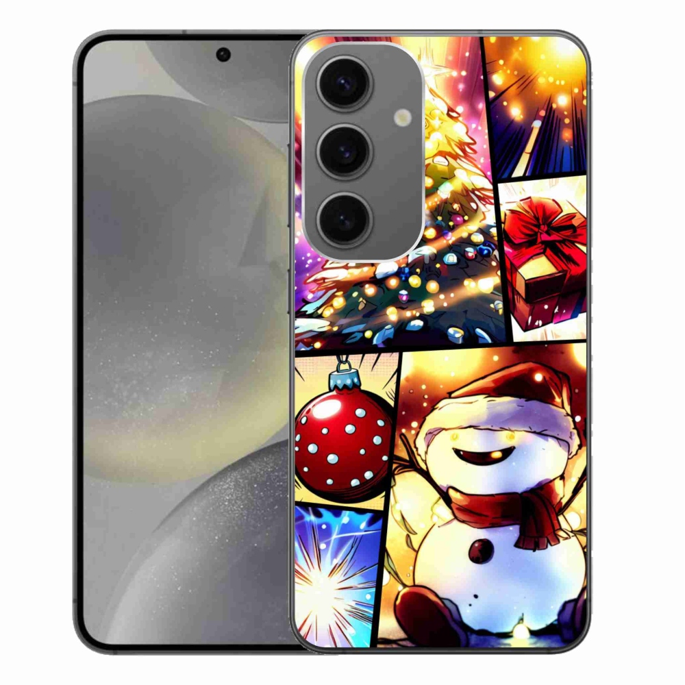 Gél borító mmCase Samsung Galaxy S24+ készülékhez - karácsonyi motívumok 1