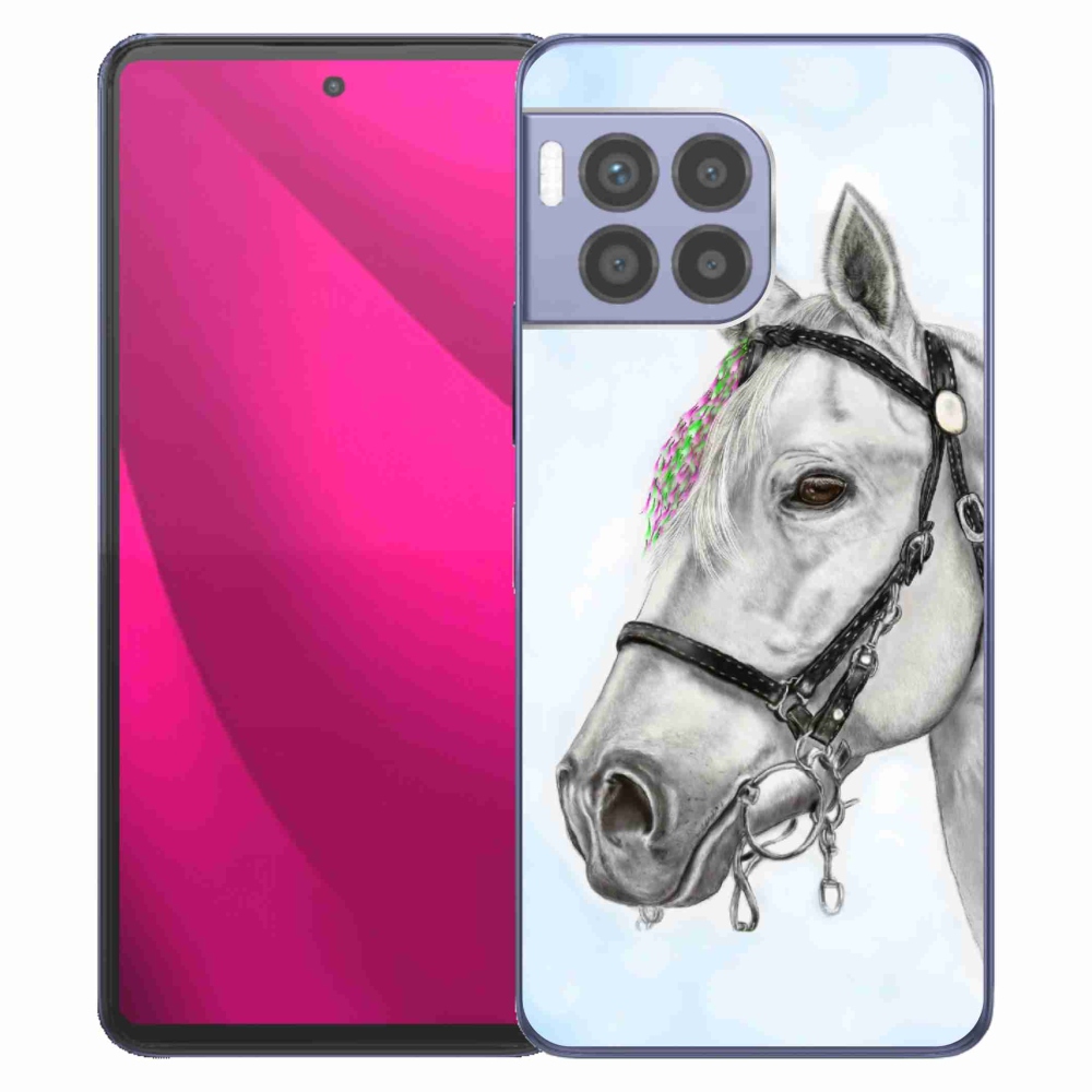 Zselés borítás mmCase a T-Mobile T Phone 2 Pro készülékhez - fehér ló 1