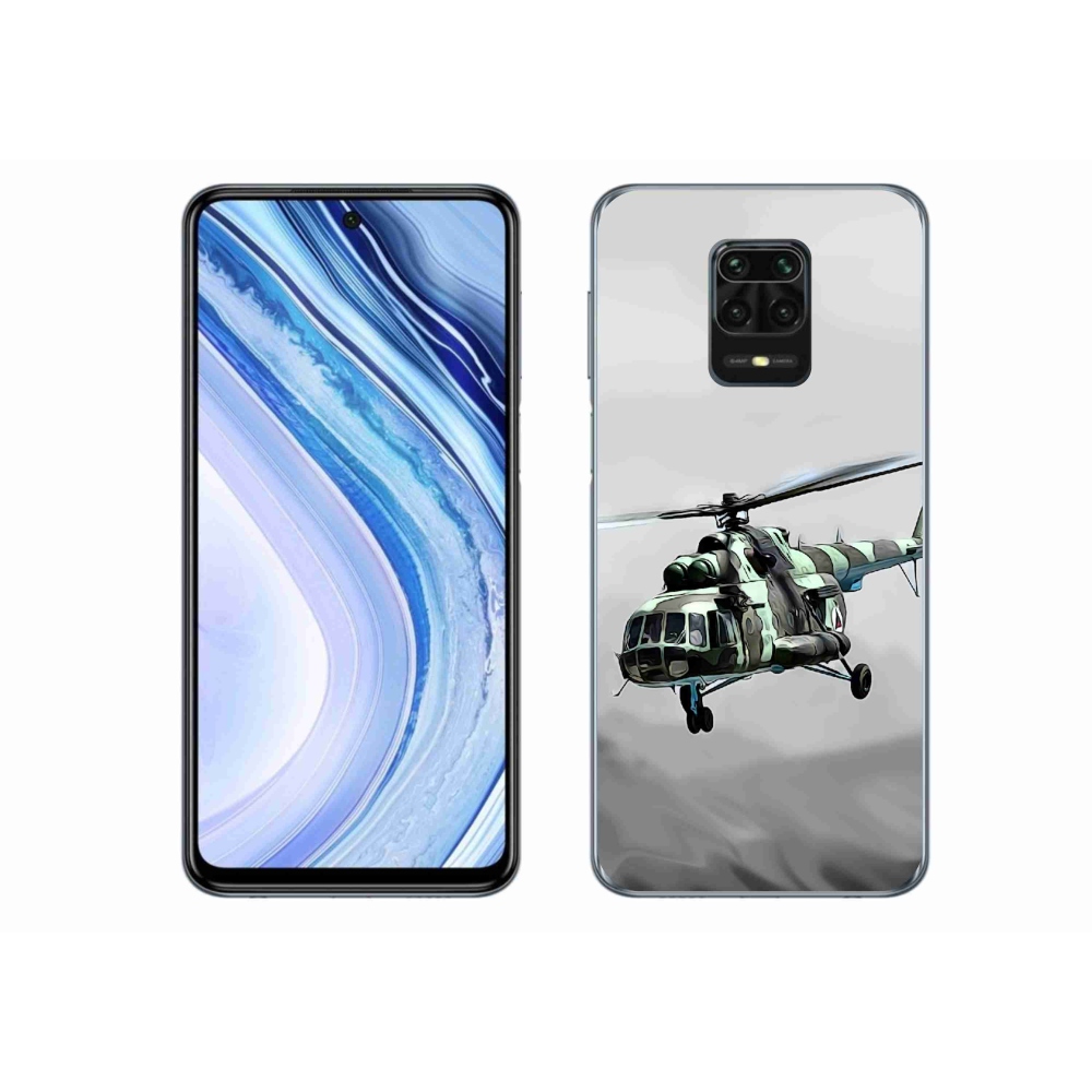 Gél borítás mmCase a Xiaomi Redmi Note 9S-hez - katonai helikopter