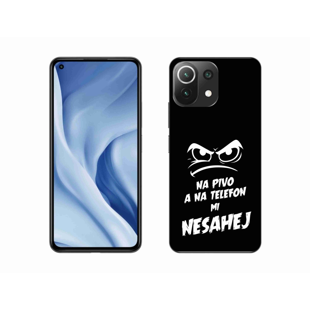 Gél borítás mmCase a Xiaomi Mi 11 Lite 4G/5G - sör motívum 2 fekete háttérrel