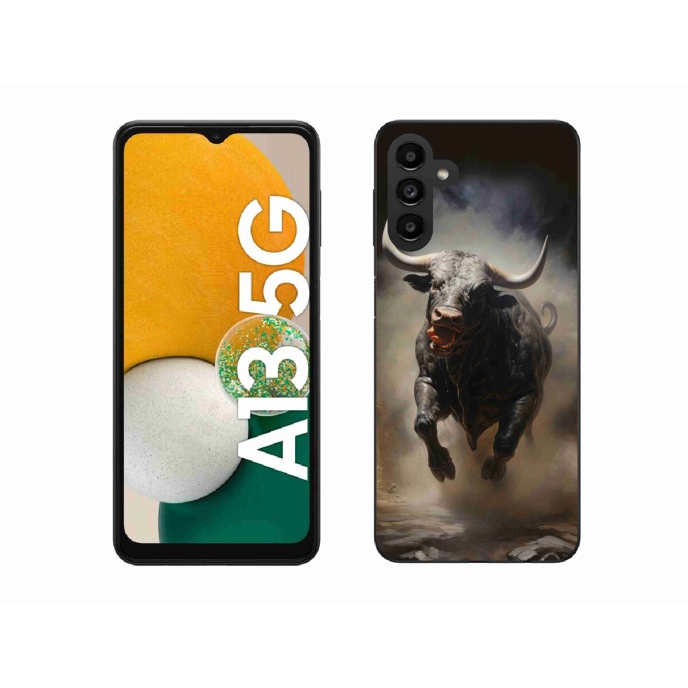 Gél borítás mmCase Samsung Galaxy A13 5G - dühös bika - Samsung Galaxy A13 5G - dühös bika