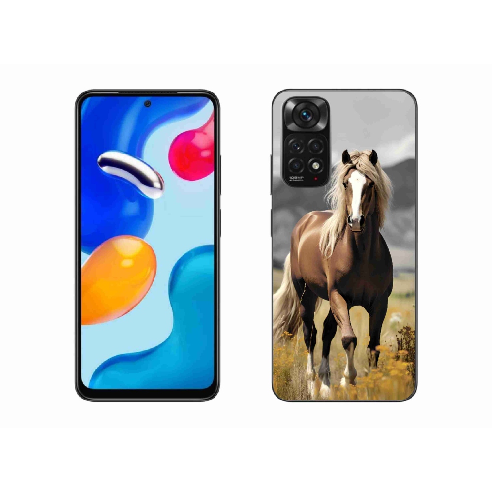 Gél borítás mmCase a Xiaomi Redmi Note 11 4G-hez - barna ló 1