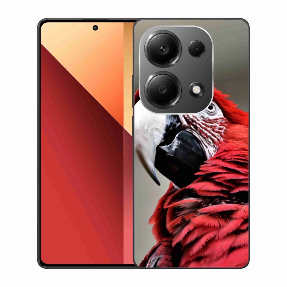 Gél tok mmCase a Xiaomi Redmi Note 13 Pro 4G/Poco M6 Pro - papagáj ara piros