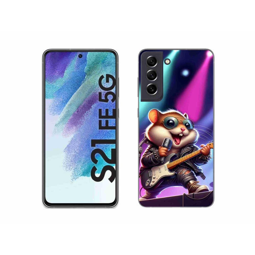 Gél borítás mmCase Samsung Galaxy S21 FE 5G - hamster rockerhez