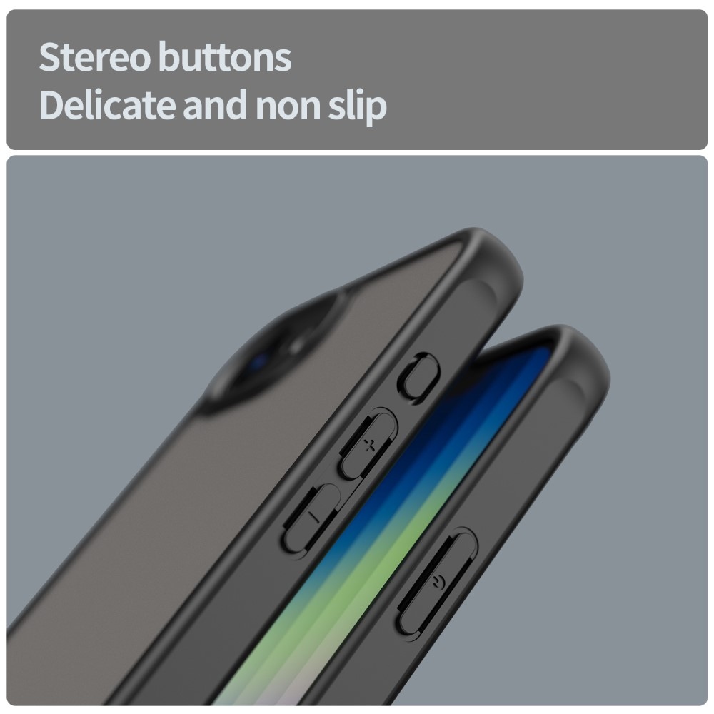 Proof gél tok fix hátlappal iPhone 16e készülékhez - fekete