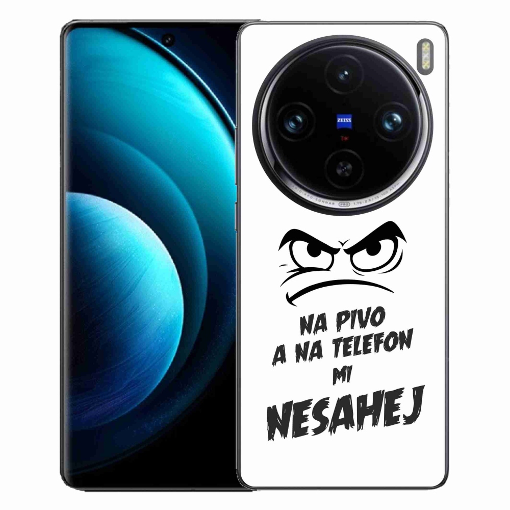 Zselés borítás mmCase a Vivo X100 Pro 5G készülékhez - sör motívum 2 fehér háttérrel