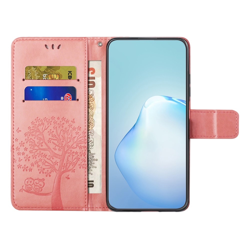 Fás könyv tok Samsung Galaxy A56 5G - rózsaszín