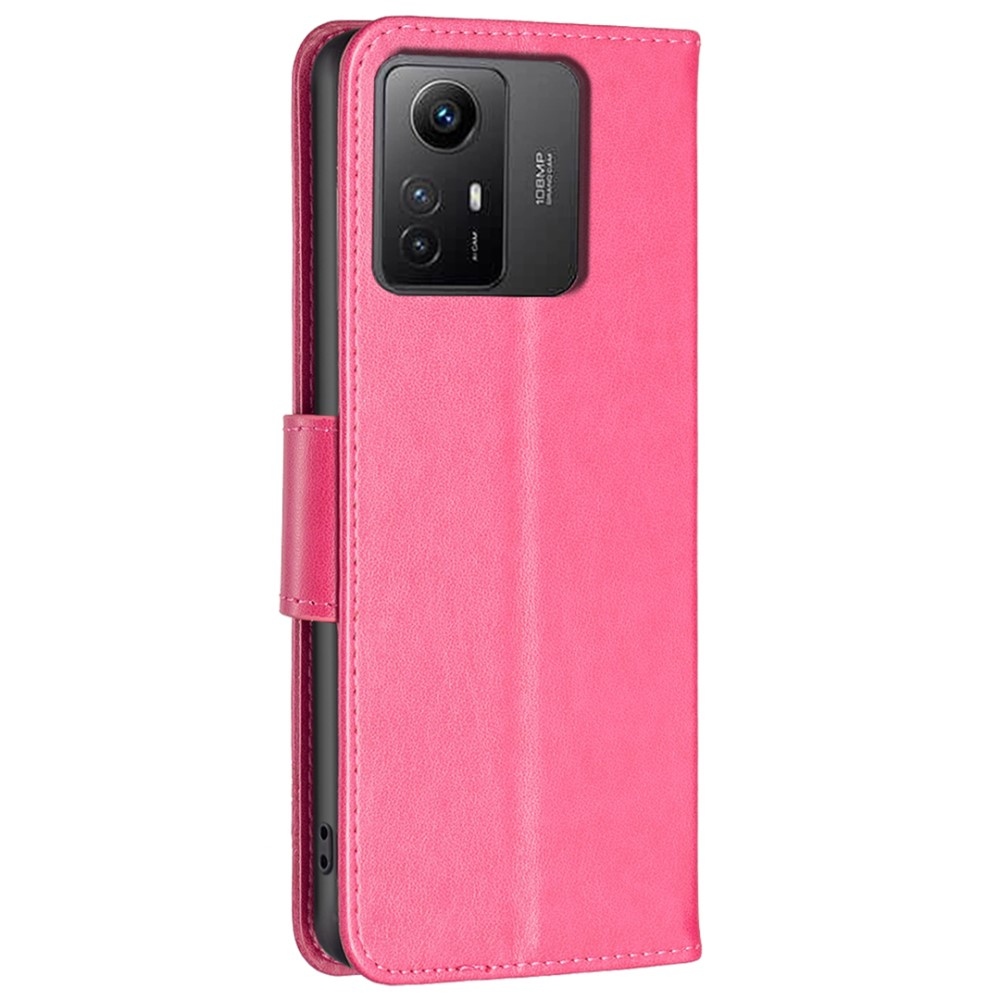Pillangó könyv tok a Xiaomi Redmi Note 12S-hez - rózsaszínű