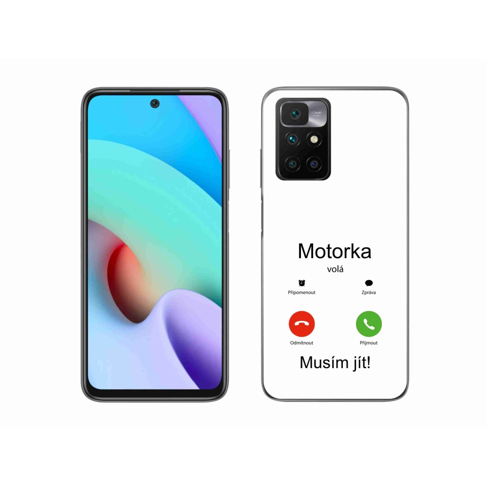 Gél borítás mmCase a Xiaomi Redmi 10/Redmi 10 (2022) - motoros hívó fehér háttérrel