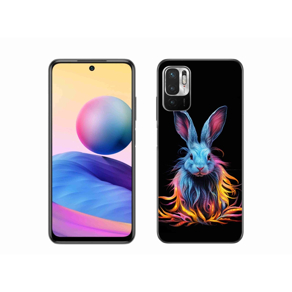 Gél borítás mmCase a Xiaomi Redmi Note 10 5G számára - absztrakt nyúl