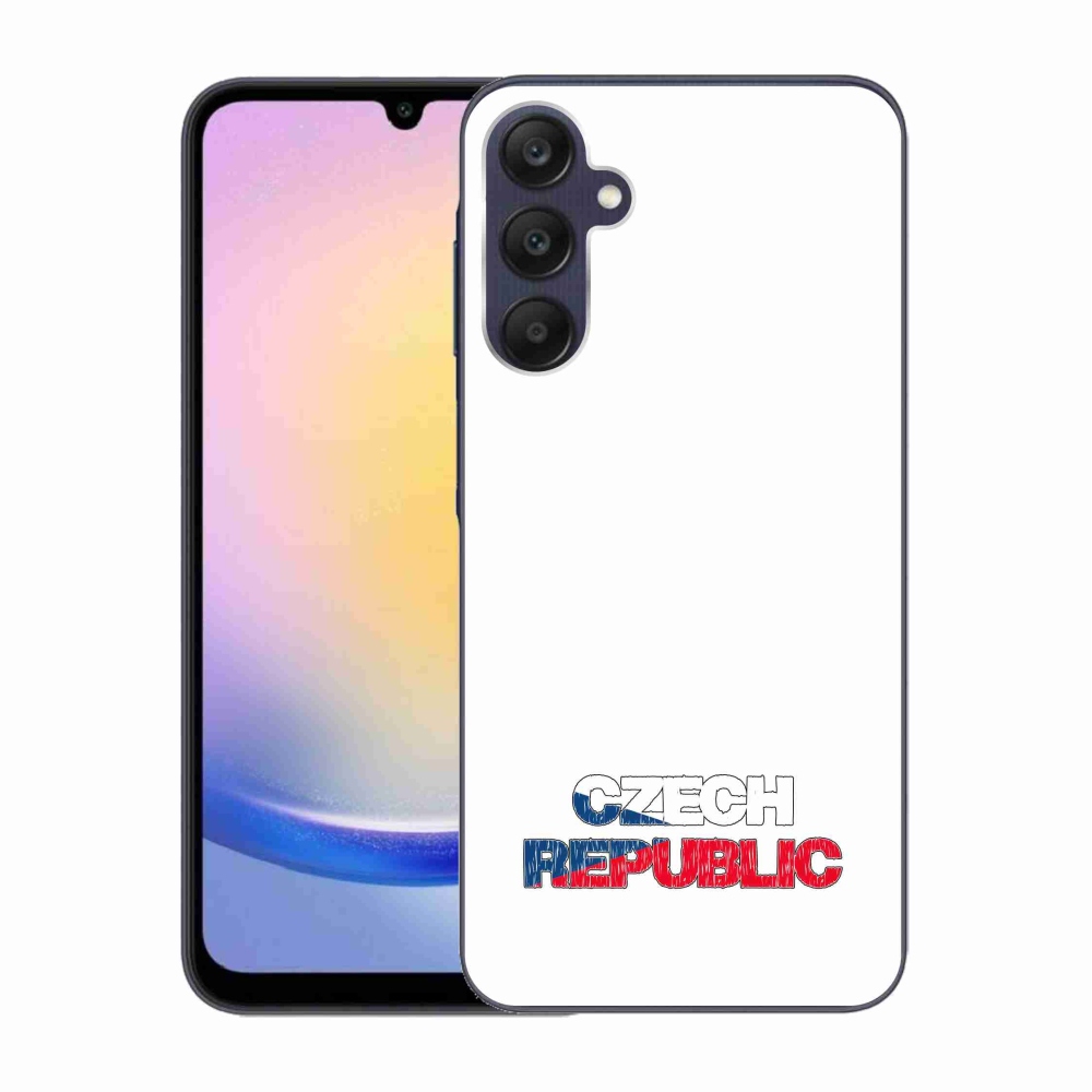 Gél védőhuzat mmCase Samsung Galaxy A25 5G - Csehország fehér háttér