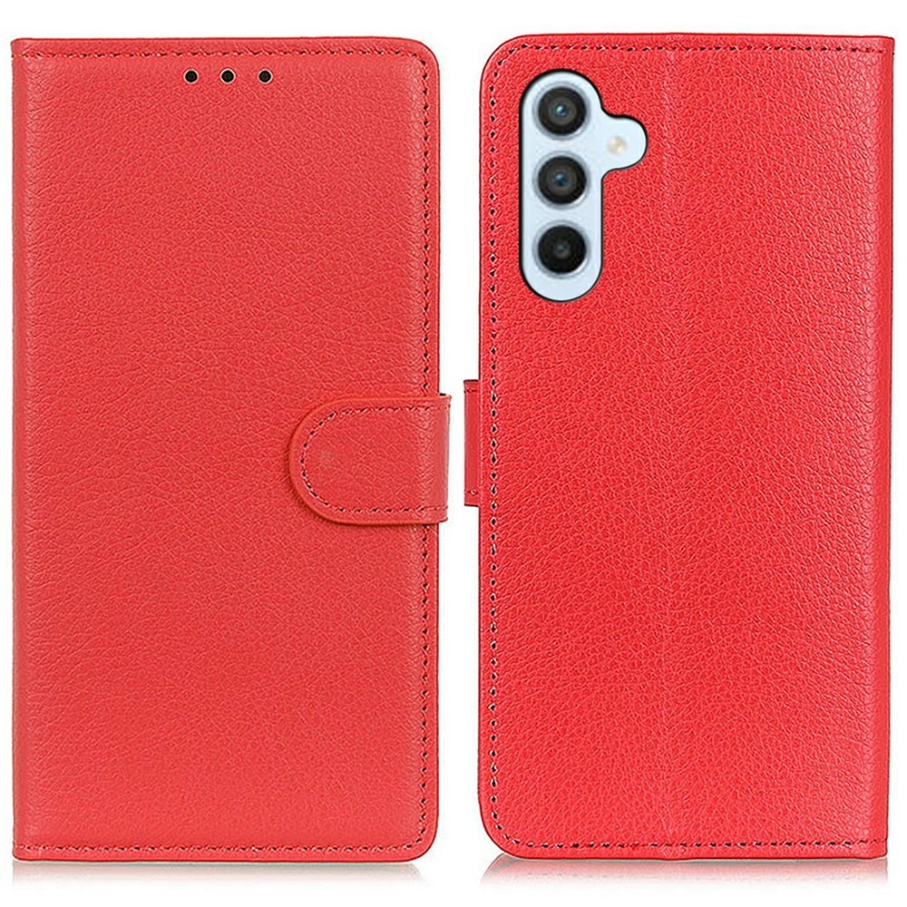 Litchie könyvtáska Samsung Galaxy A56 5G - piros