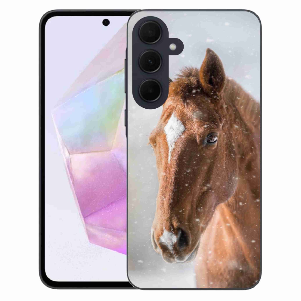 Zselés borítás mmCase Samsung Galaxy A35 5G - barna ló 2