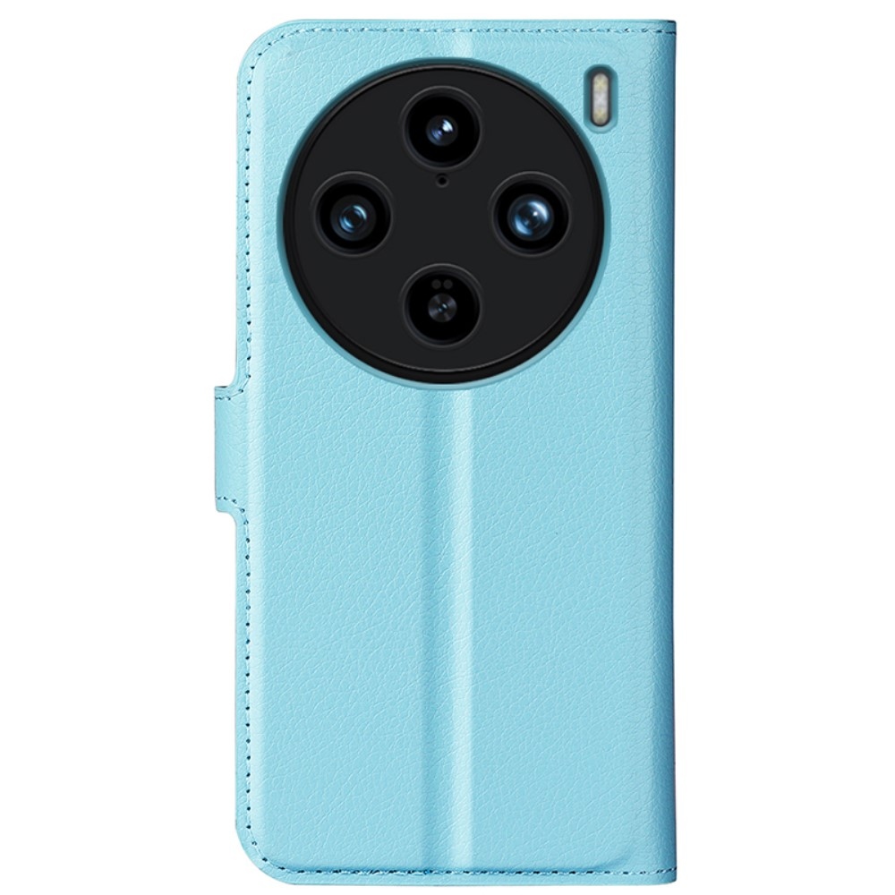 Litchi könyv tok a Vivo X100 Pro 5G készülékhez - kék