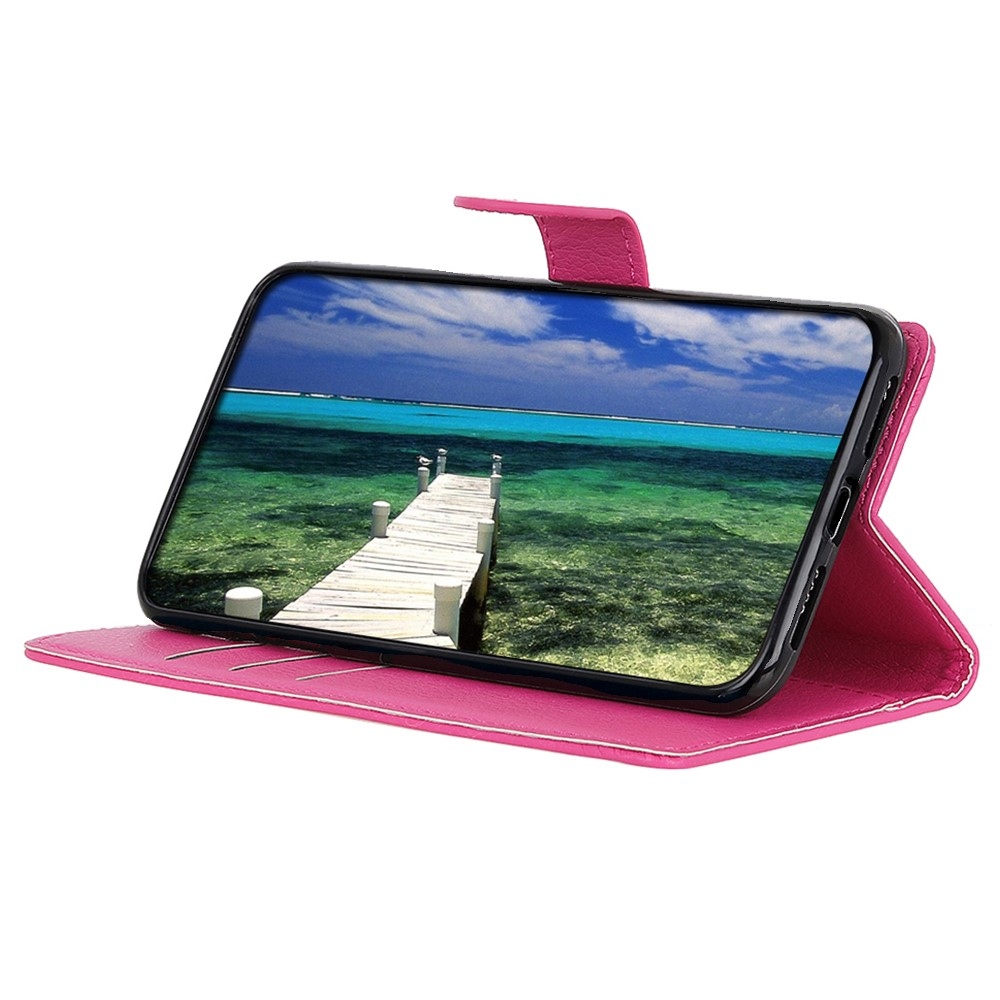 Litchie könyv tok Xiaomi Redmi 15C 4G/5G (173mm) - rózsaszínű