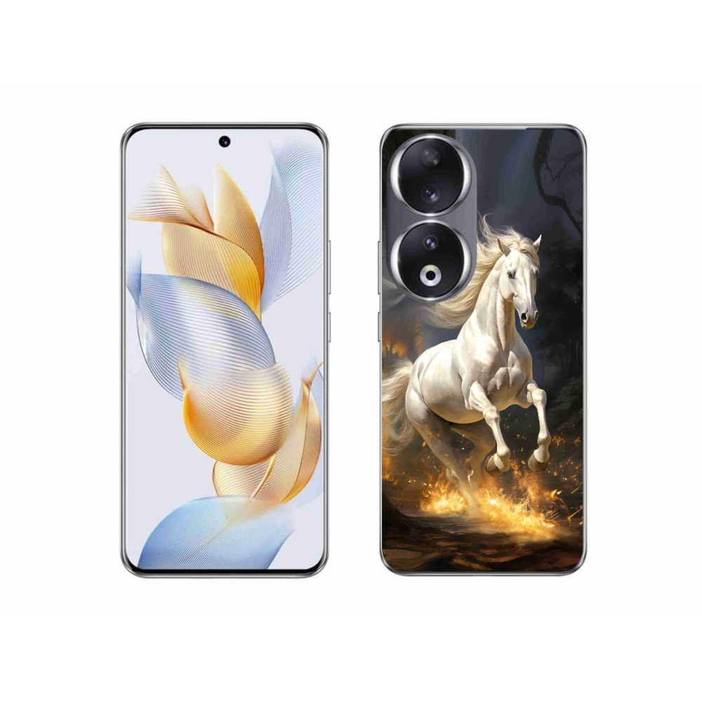 Zselés borítás mmCase a Honor 90-hez - fehér ló 2