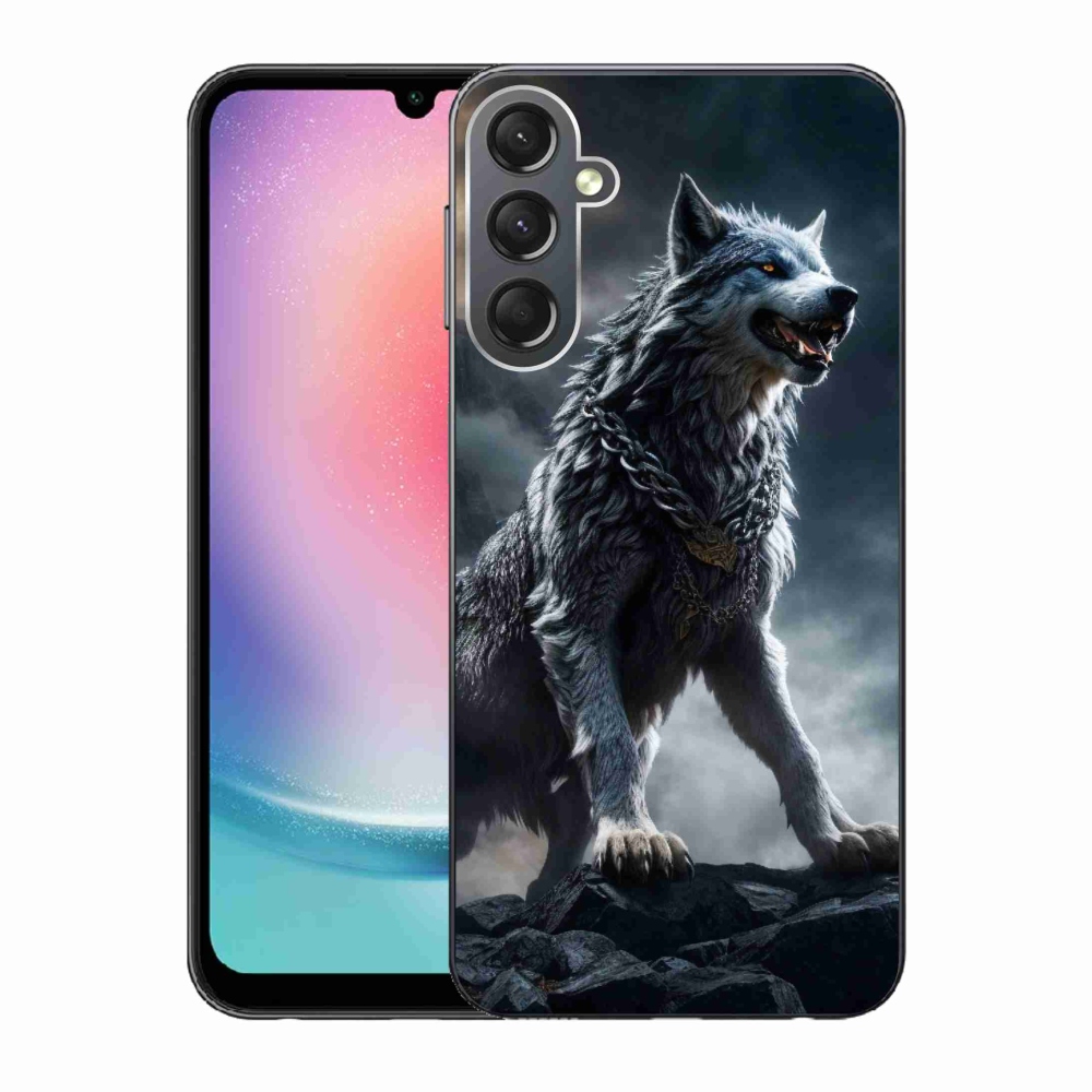 Zselés borítás mmCase Samsung Galaxy A24 készülékhez - farkas 1