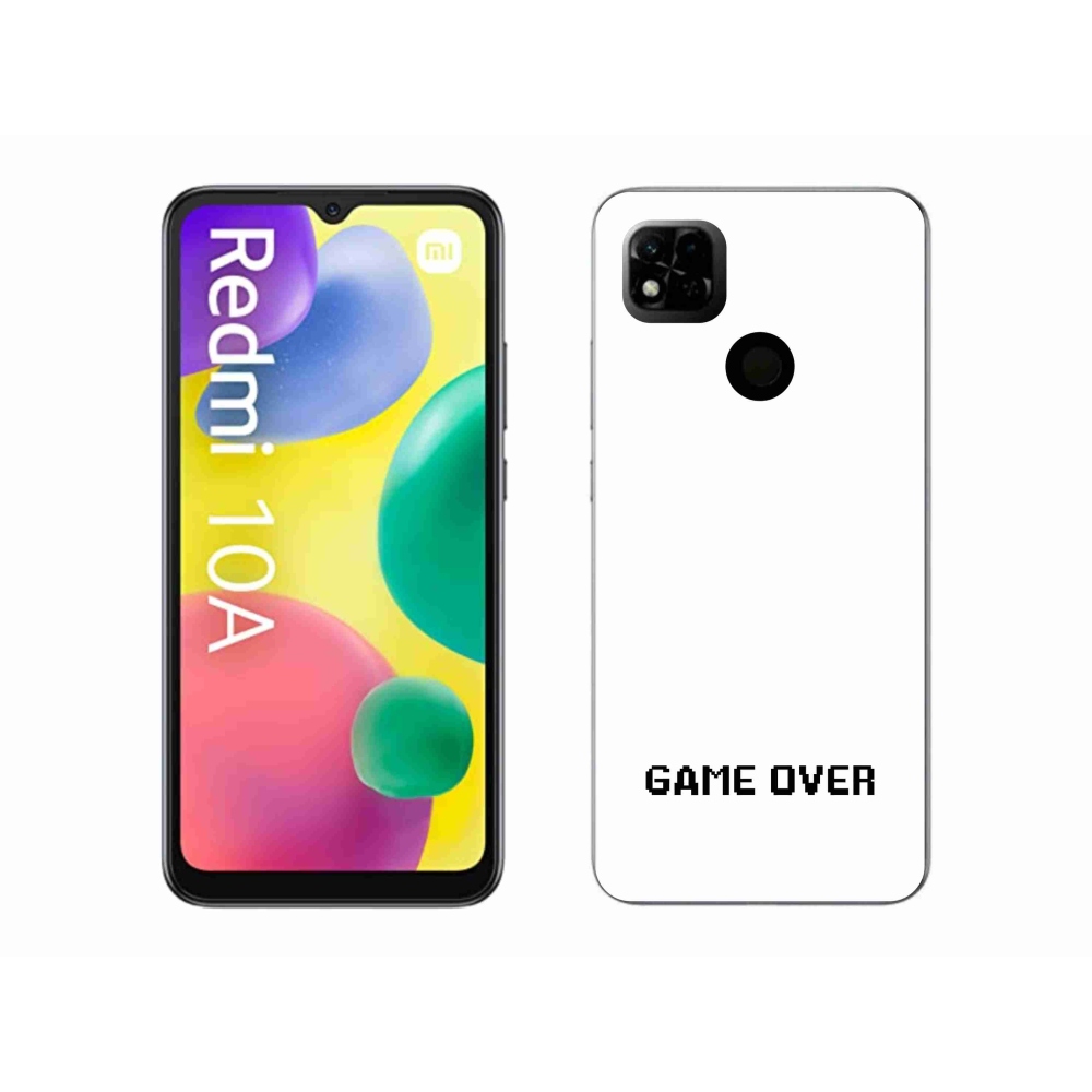 Gél borító mmCase a Xiaomi Redmi 10A számára - játék fehér háttérrel