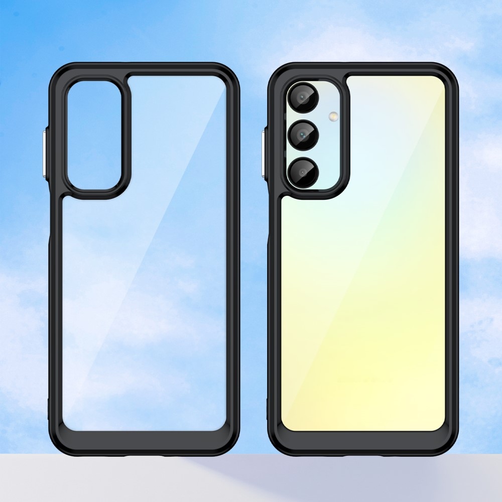 Gél tok fix hátlappal Samsung Galaxy A16 4G/5G készülékhez - fekete