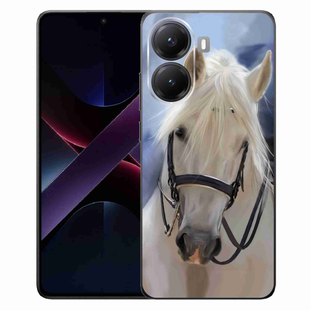 Gél borítás mmCase a Xiaomi Poco X7 Pro 5G-hez - fehér ló