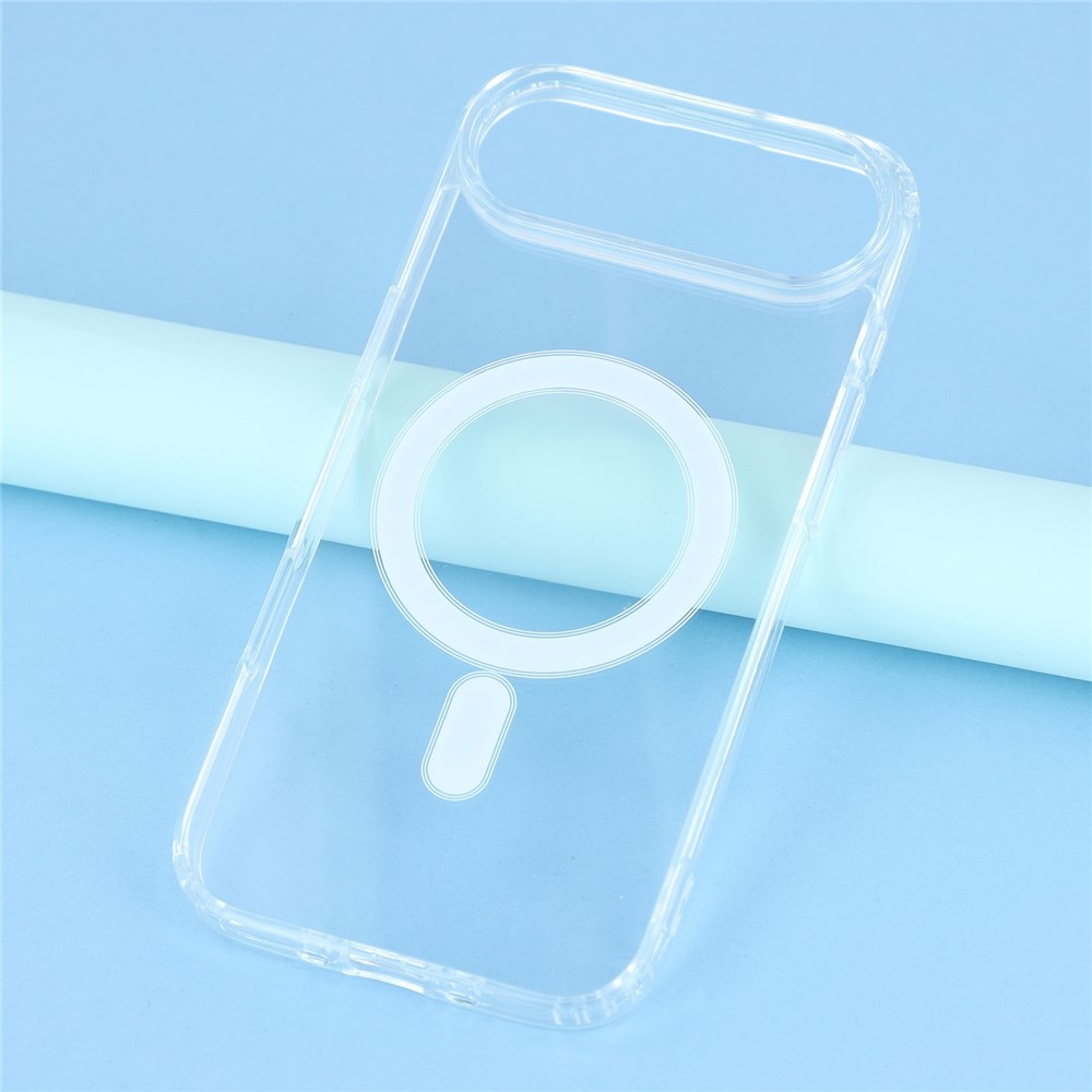 Acryl zselés tok szilárd hátlappal és MagSafe készülékkel iPhone 17 Air készülékhez - átlátszó