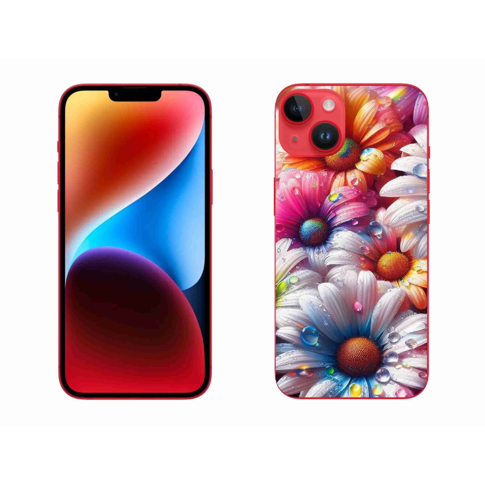 Zselés borítás mmCase iPhone 14 Plus készülékhez - színes százszorszépek