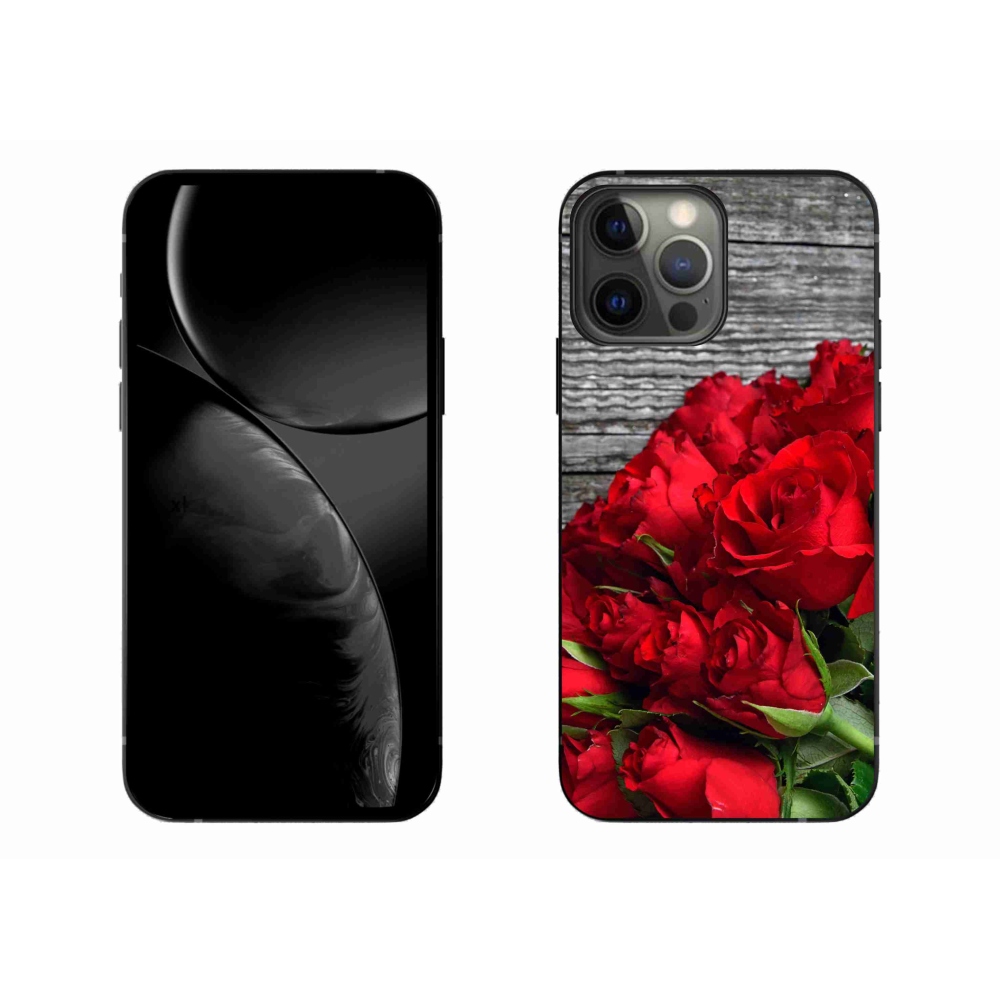 Gél borítás mmCase iPhone 13 Pro Max 6.7 készülékhez - piros rózsa