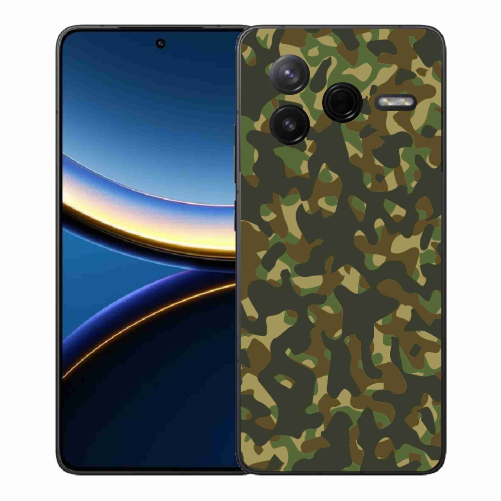Gél borítás mmCase a Xiaomi Poco F7 Pro számára - álcázó minta 1